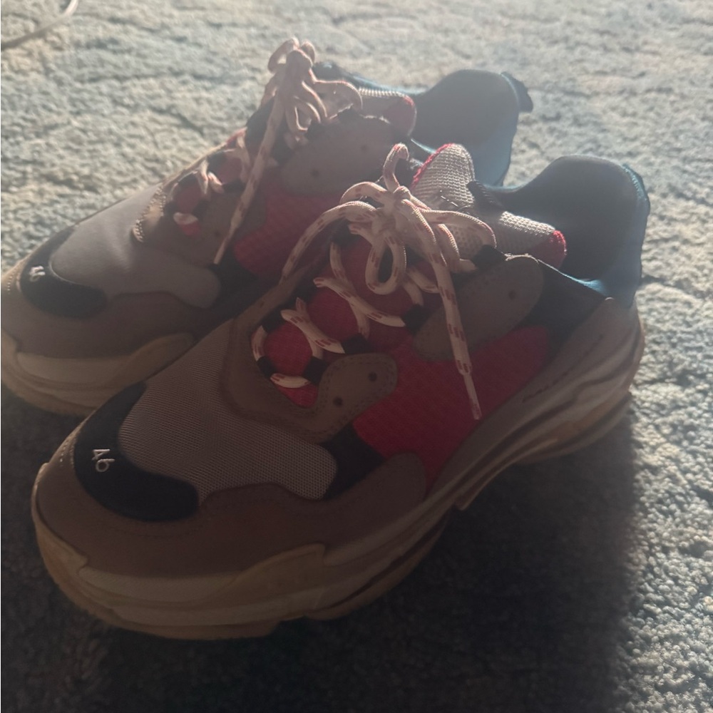 Balenciaga Triple S blue red